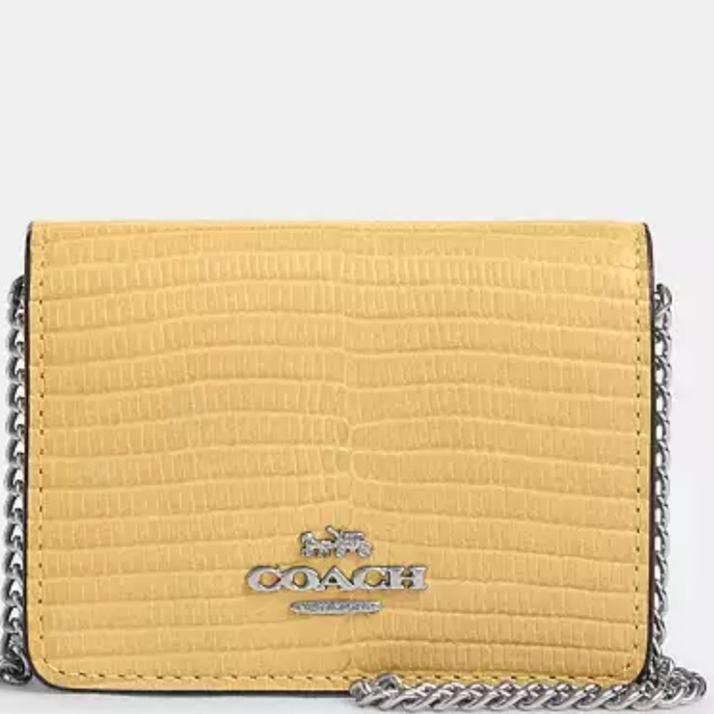 Coach Mini Wallet On A Chain nwt